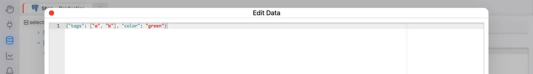 The Edit Content dialog